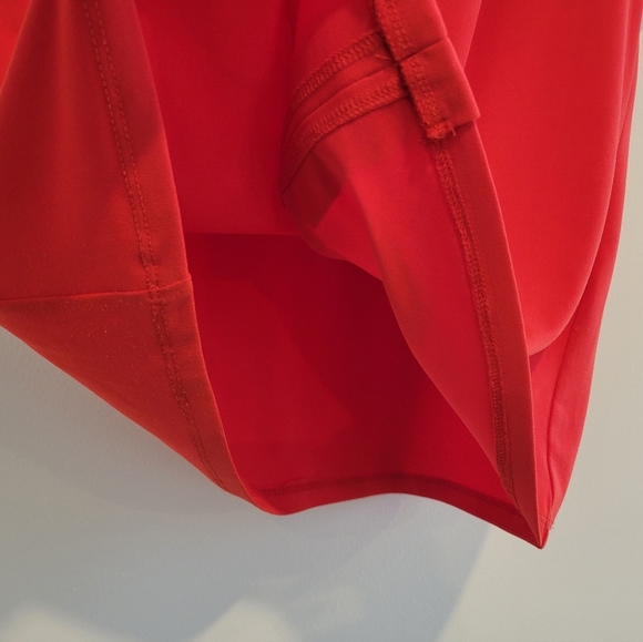 2/$18 Calvin Klein Orange Red Gold Chainlink Pleated Loose Stretchy Top S - Picture 6 of 7